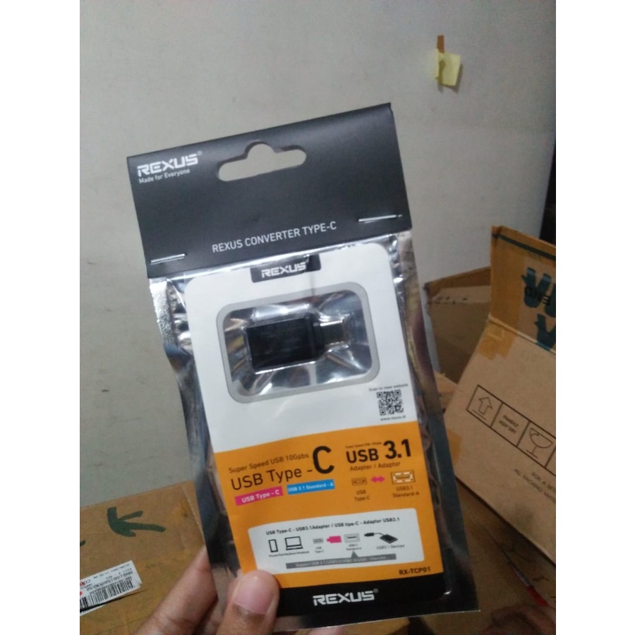 Jual Converter Rexus USB To Type C RX-TCP01 | OTG USB To Type C ...
