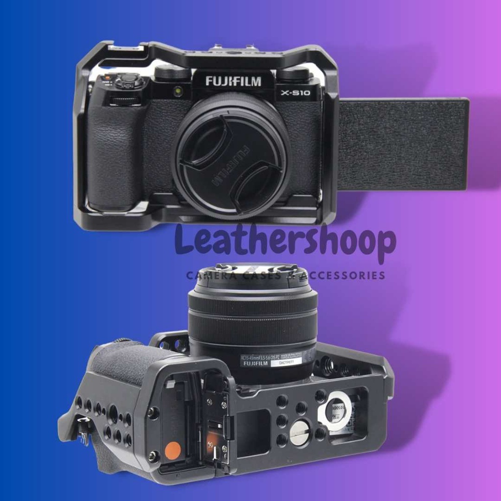 Jual Cage Rig Fujifilm XS10 Bracket Handgrip Fuji X-S10 Metal ...