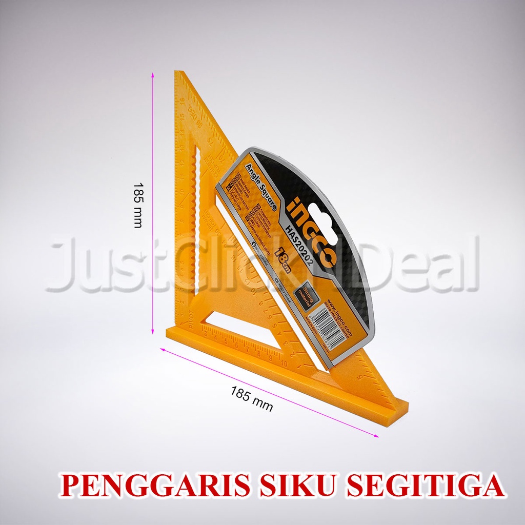 Jual Ingco Penggaris Siku Segitiga Tukang Angle Rafter Speed Square ...