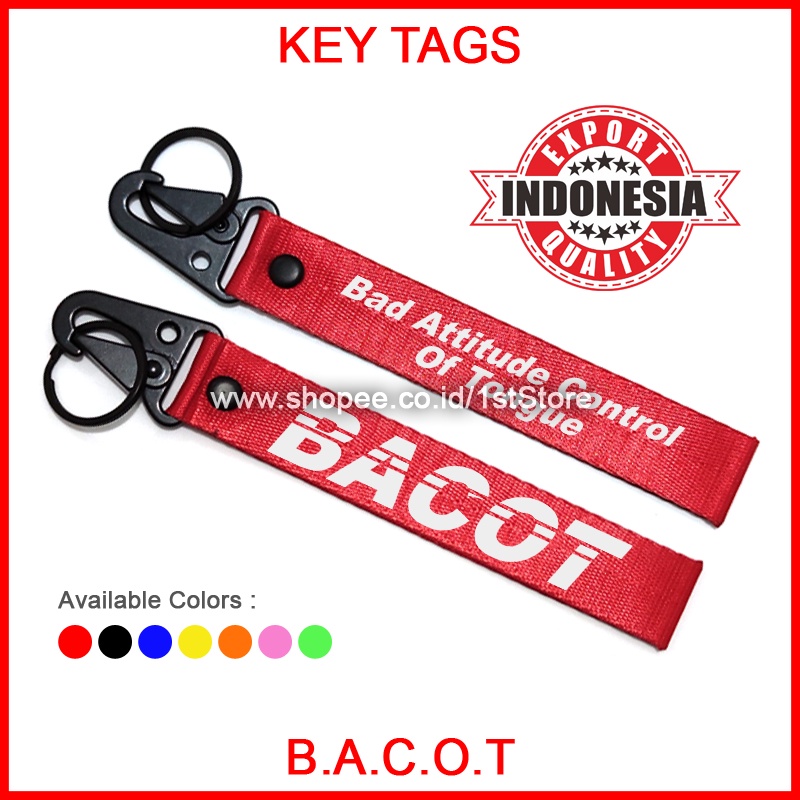 Jual GANTUNGAN KUNCI BACOT MOBIL MOTOR KEYTAG SCOOPY GENIO VESPA NMAX ...