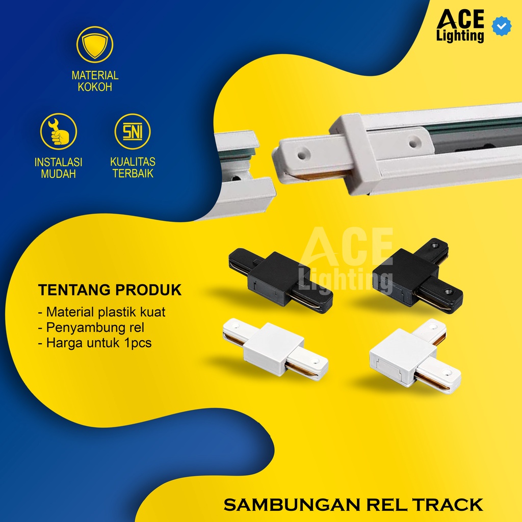 Jual Sambungan lampu rel penyambung rell track spotlight trek light ...