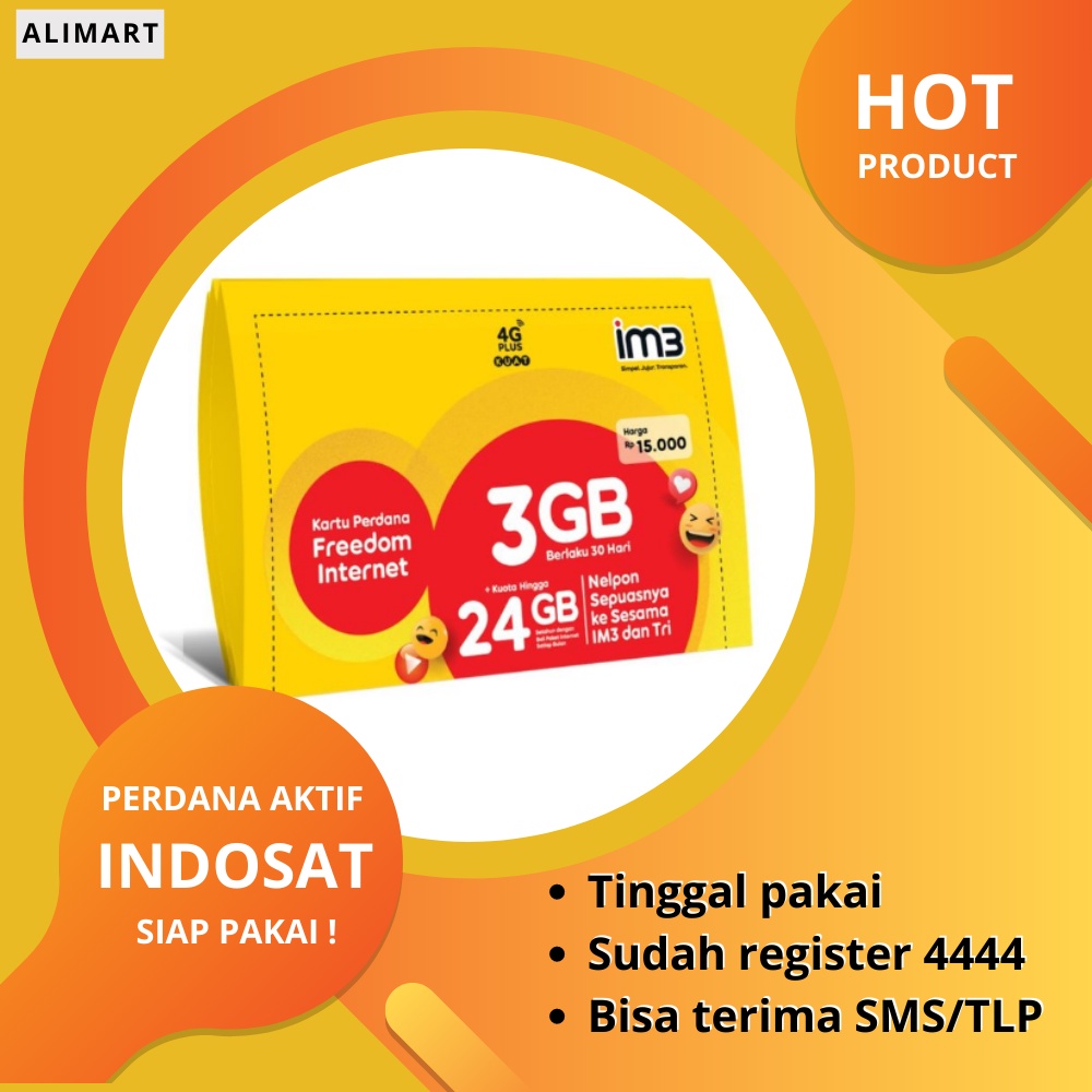 Jual Kartu Perdana Aktif INDOSAT Siap Pakai DONE REGIS 4444 - Minimal ...