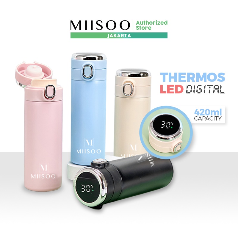 Jual MIISOO Thermos Led Temperature Display Termos Temperatur Tahan ...