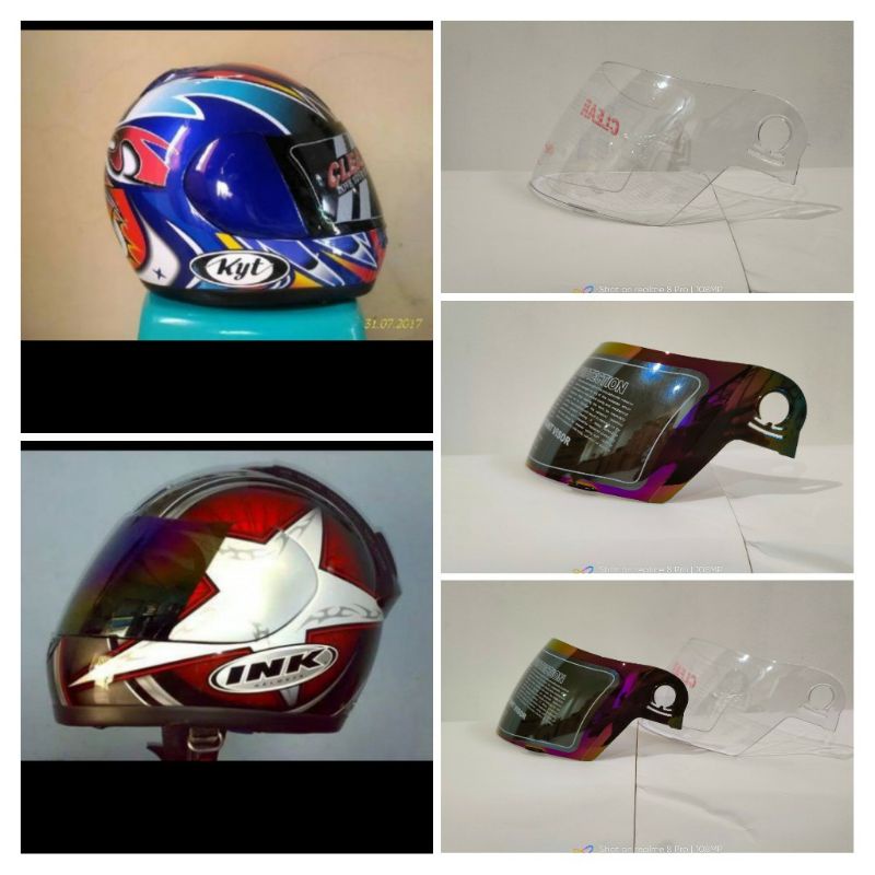 Jual kaca helm visor helm full face INK cl 25 , INK cl 26 , kYT 805 ...