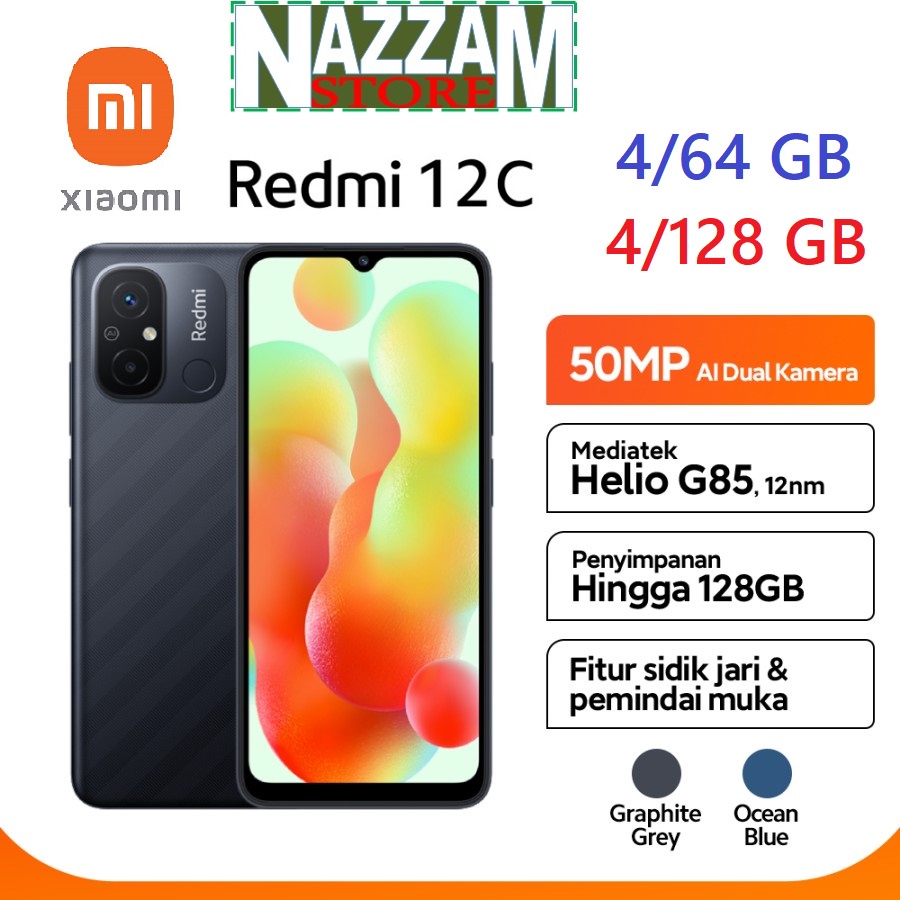 Jual Xiaomi Redmi 12C 4/128 4/64 GB Garansi Resmi 15 Bulan | Shopee ...
