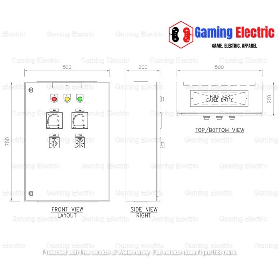 Jual Panel Listrik Sdp 3 Phase Box W50 X H70 Cm Shopee Indonesia