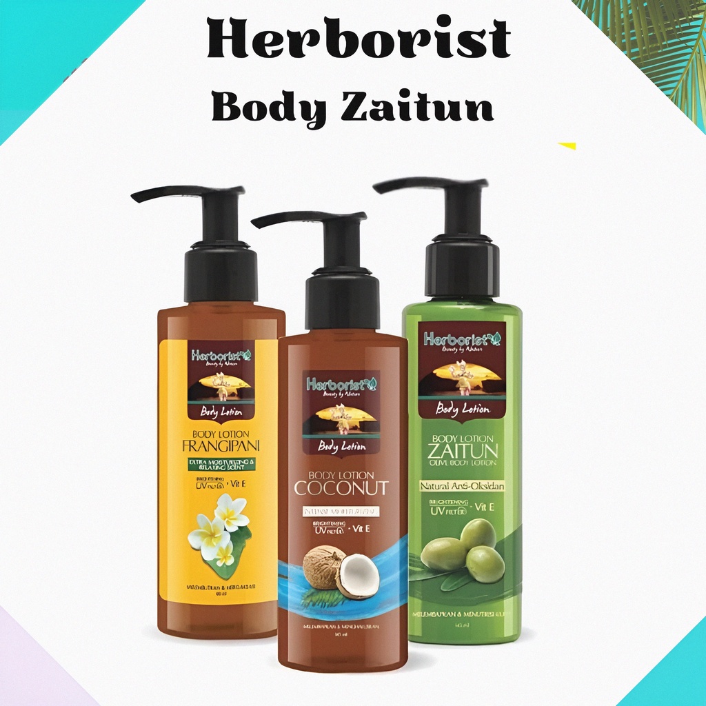 Jual Herborist Body Lotion Zaitun & Coconut 145ml Shopee Indonesia