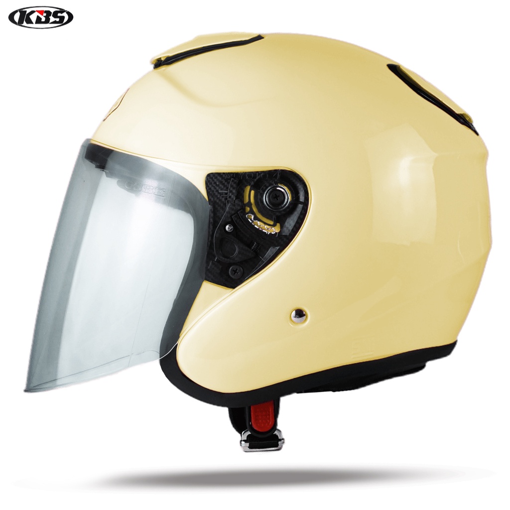 Jual Helm Half Face Kbs Repplika Kyt Kyoto Cream Kaca Bening Helm Premium Untuk Pria Dan