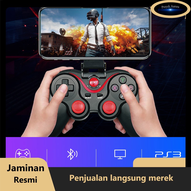 Jual 【Flash Sale!!!】X3 Gamepad Joystick Bluetooth Plus Holder HP - X3 ...