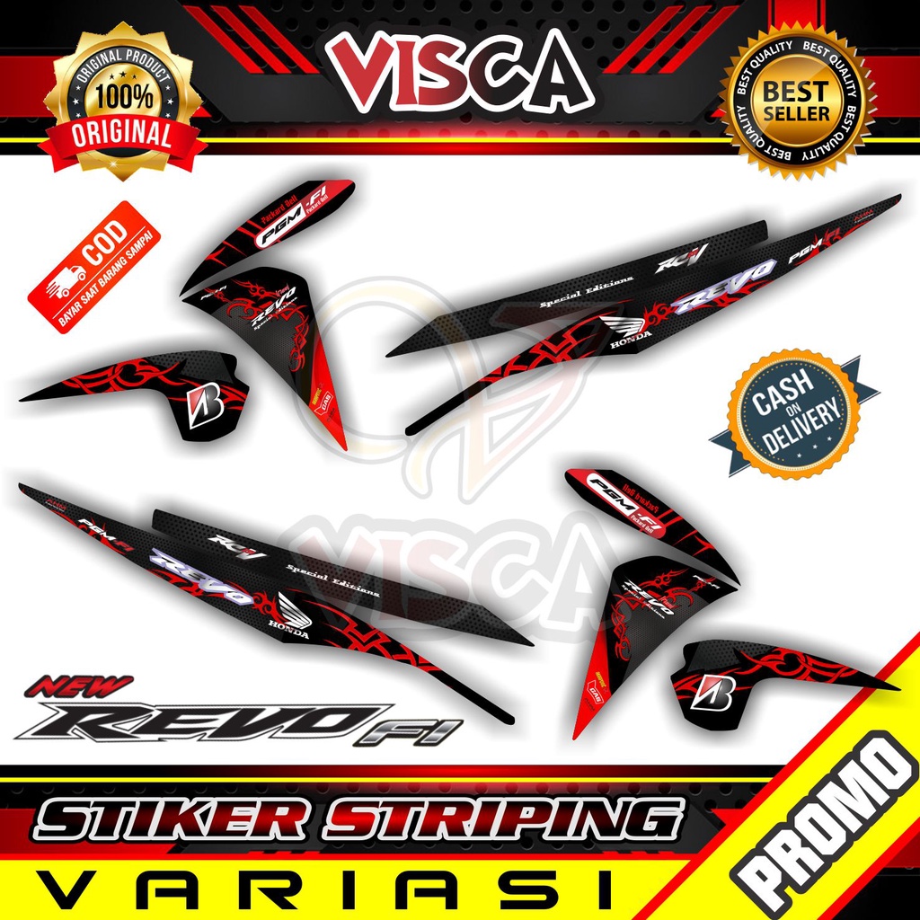 Jual Stiker Striping Revo Fit Injeksi Variasi Triball Shopee Indonesia