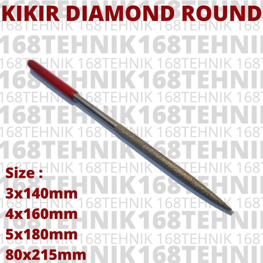 Jual Kikir 5x180 Bentuk Bulat Diamond File Kikir Intan Model Bulat