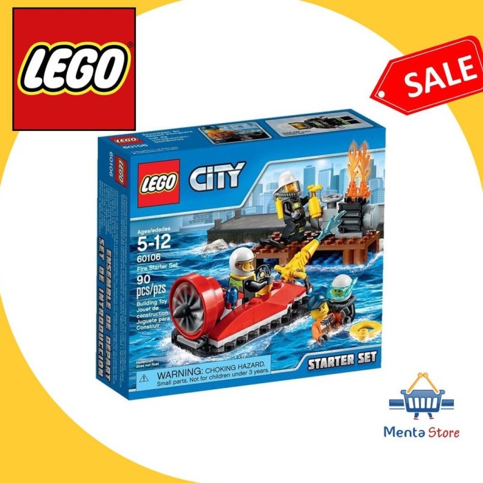 Jual Hot Sale Lego City 60106 Fire Starter Set Api Pemadam Kebakaran Fire Fighter Terbaru Shopee Indonesia