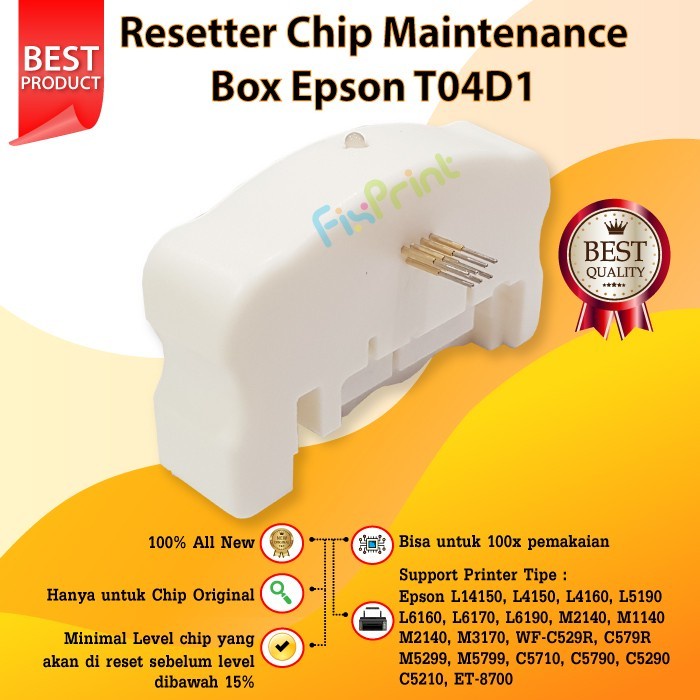 Jual Resetter Maintenance Box T04d1 Printer Epson M1140 M2140 M3170 L14150 Sae Shopee Indonesia 1712