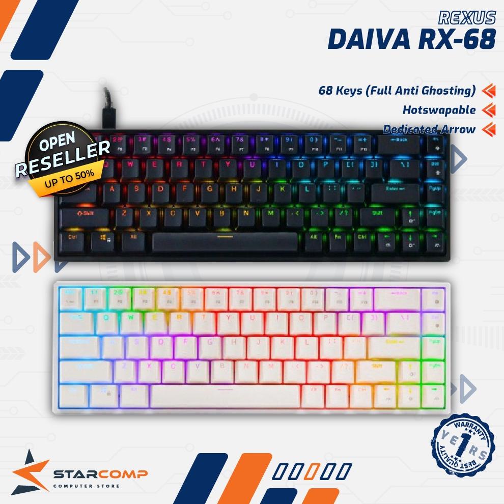 Jual Keyboard Gaming Mechanical Rexus Daiva RX-D68 / D68 | Shopee Indonesia