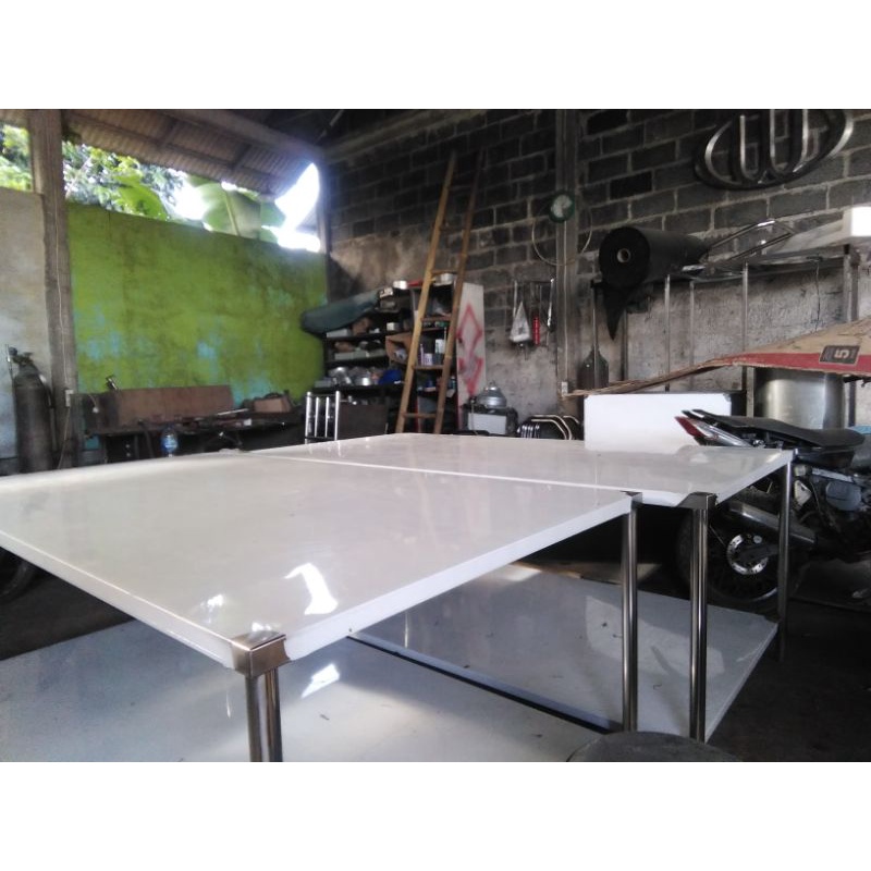 Jual meja stenliss 2meter /meja produksi roti | Shopee Indonesia