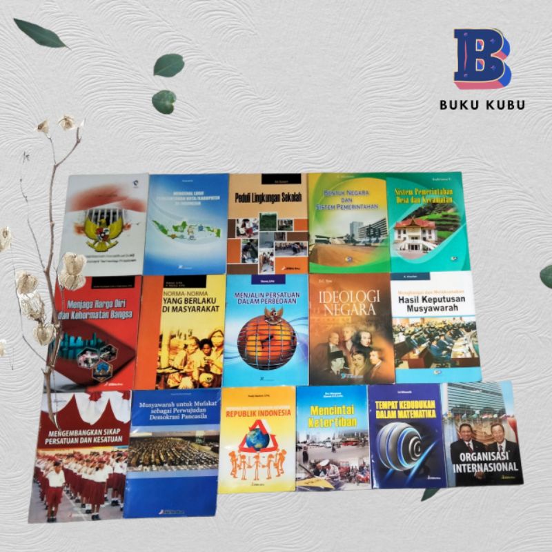 Jual BUKU PKN / ORGANISASI / DEMOKRASI PANCASILA / MUSYAWARAH ...