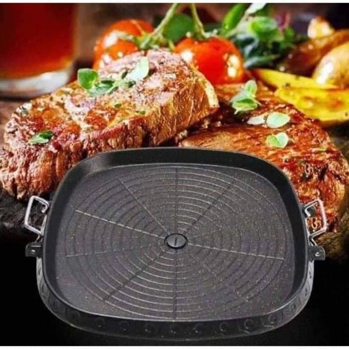 Jual Bulgogi Pan Segi Alat Panggang Bakar Korean Bbq Grill Pan Cm