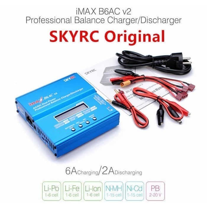 Caricabatterie SkyRC IMAX B6AC V2 AC/DC Bilanciatore Doppia Potenza Per Modellismo RC - Foto 3