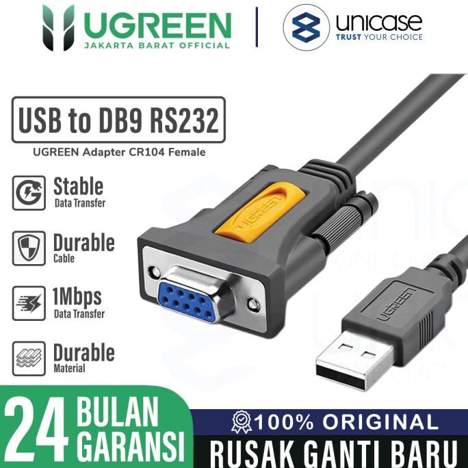 Jual Converter Adapter Cable USB to Serial DB9 RS232 UGREEN Male ...