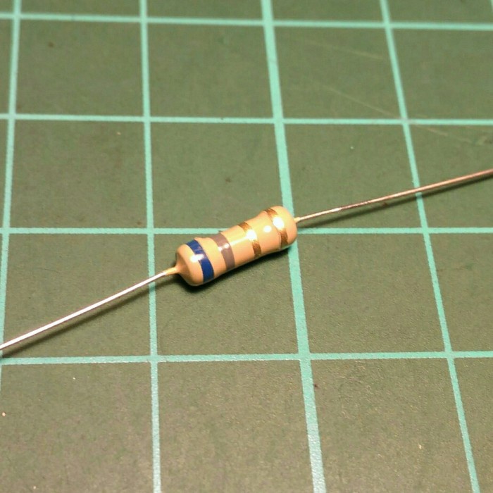 Jual Kr04822 Resistor 6E8 6R8 6.8 Ohm +/-5% 1/2 Watt (10Pcs) | Shopee ...