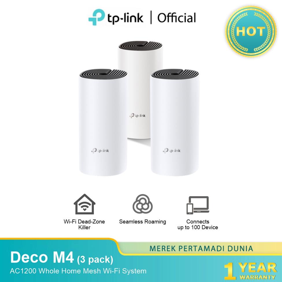 Jual Tp-Link Deco M4(3Pcs/Pack) Ac1200 Whole Home Mesh Wi-Fi System ...