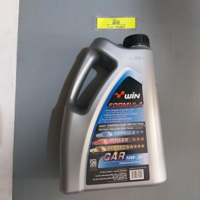 Jual Oli Mesin Win 10W-30 Isi 3 Liter Premium Motor Oil Api Sl | Shopee ...