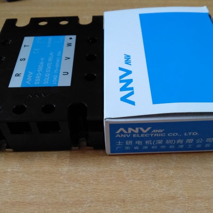 Jual SSR3 50DAH ANV Taiwan Original SSR 3p 3 phase no TSR 50DAH 50DA ...