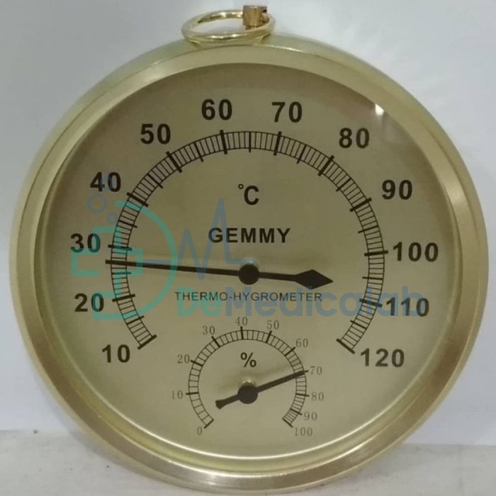 Jual Thermohygrometer Analog Jarum / Hygrometer Gemmy / Thermo Hygro
