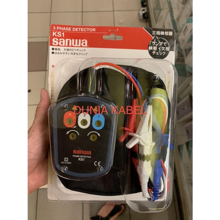 Jual Phase Sequence Checker Detector Sanwa Ks1 Ks-1 Japan 3 Fasa Phase ...