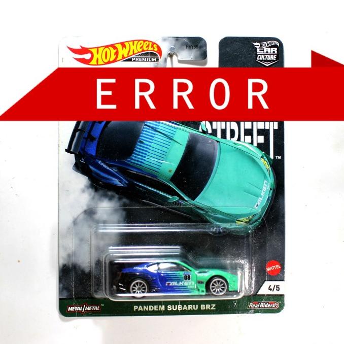 Jual Hotwheels Error Pandem Subaru Brz Falken Slide Street Rare Vhtf