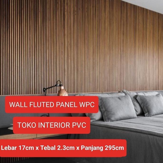 Jual Wall Panel WPC Indoor WPC Fluted Panel Panjang 2.9m | Shopee Indonesia