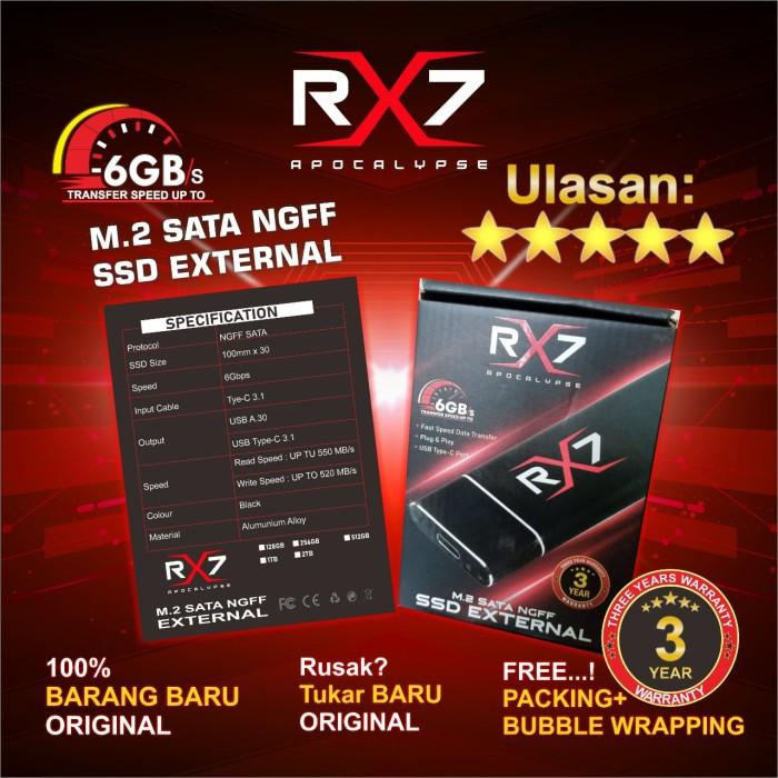 Jual Ssd M2 Sata External 512Gb Rx7 / Enclosure M2 Sata + M2 Sata 512Gb ...