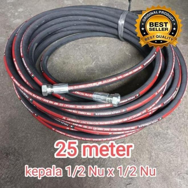 Jual Selang Hidrolik Hose Hydraulic 1/2 R1 Panjang 25 Meter Original ...