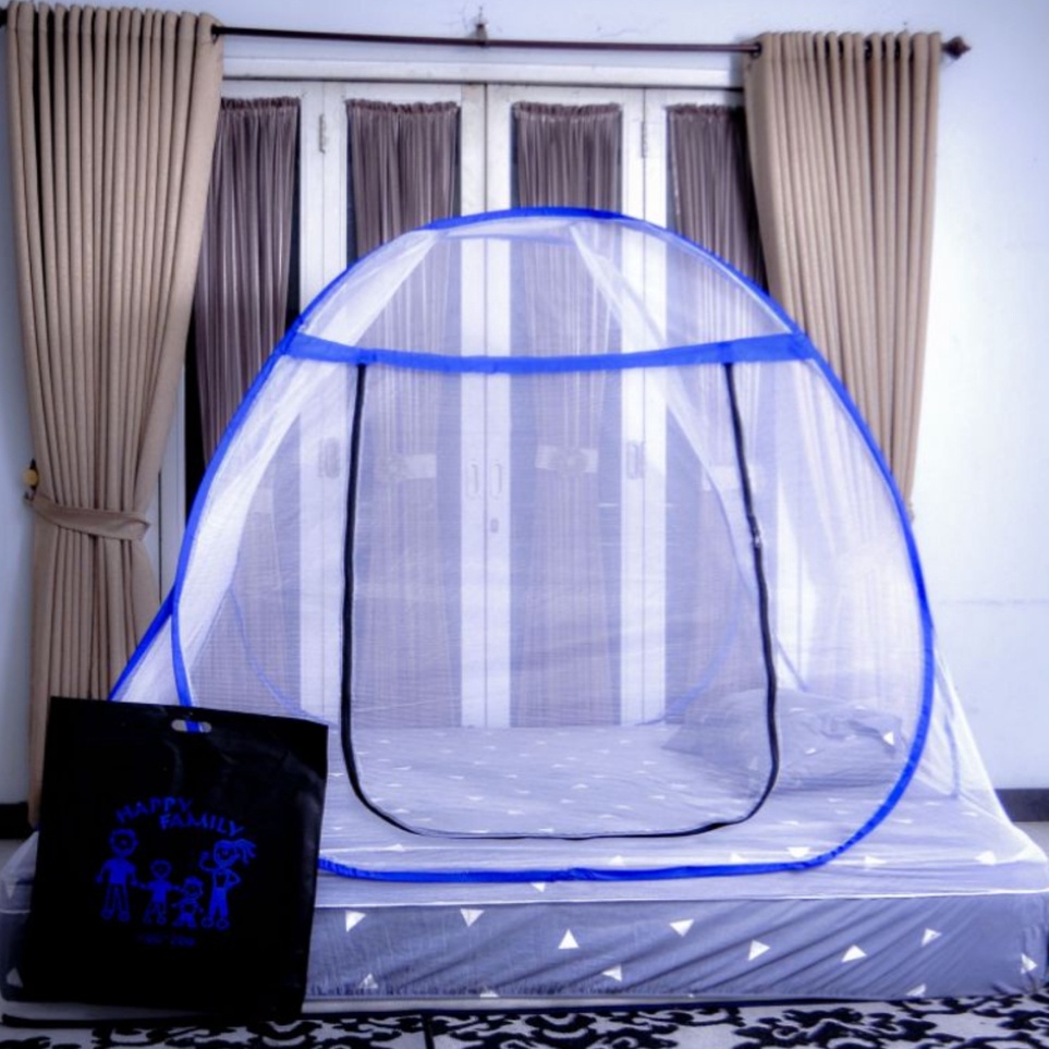 Jual selambu kelambu tidur lipat dewasa 200x200 jumbo pinggiran karet ...