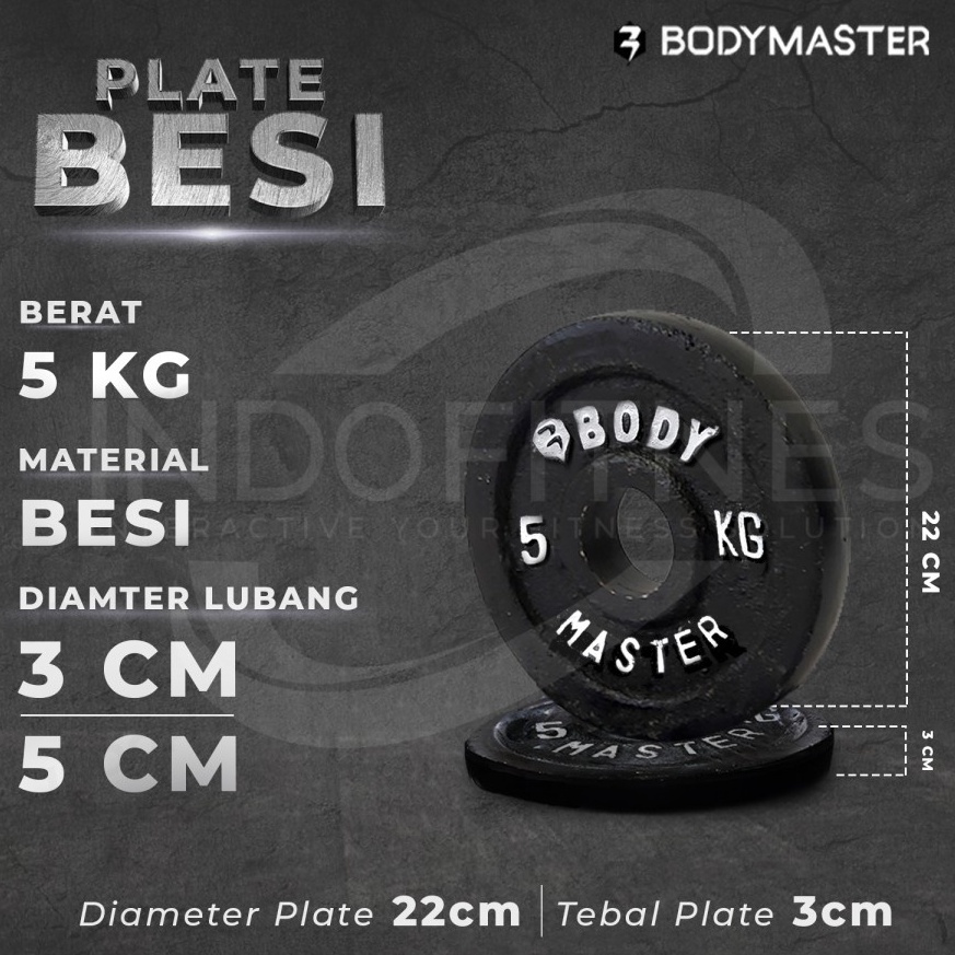 Jual [5KG] Plate Besi 5kg - Plate Barbel Besi - Piringan Besi 5 Kg ...