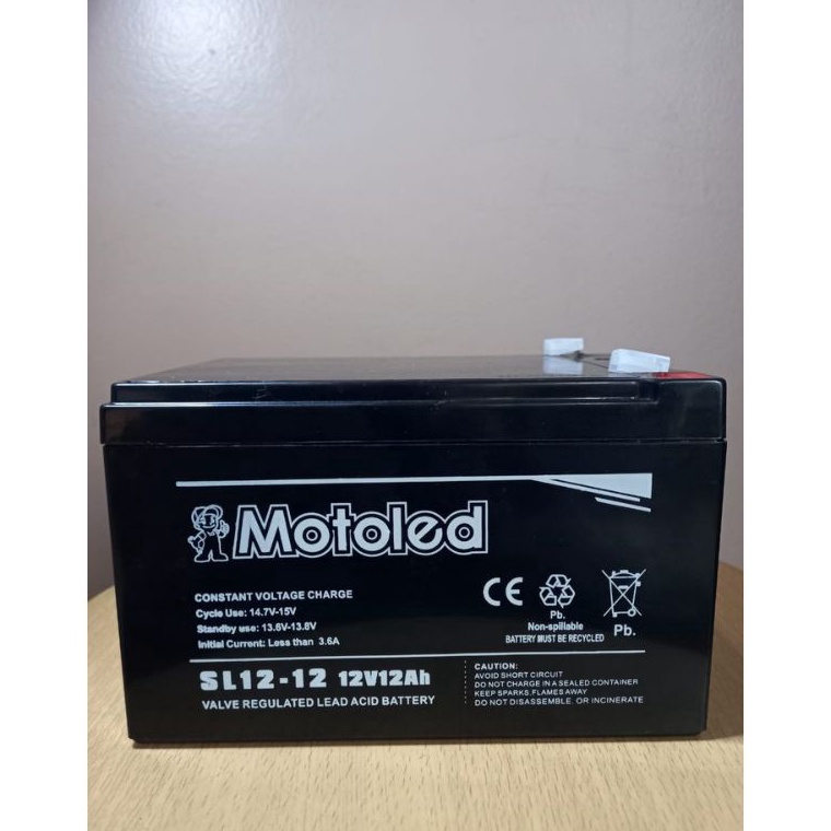 Jual Harga Obral AKI KERING SEPEDA LISTRIK 12V-12AH MOTOLED VES