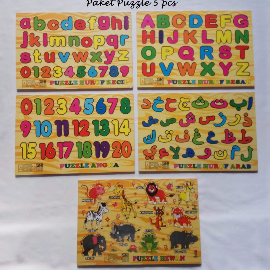 Jual PG.26Jn23в • Puzzle Kayu Hampers Mainan Edukasi Anak Abjad ...