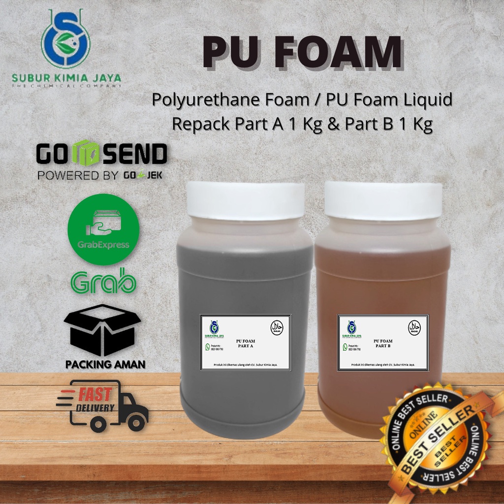 Jual Polyurethane Foam / PU Foam Liquid 1 Kg A + 1 Kg B | Shopee Indonesia