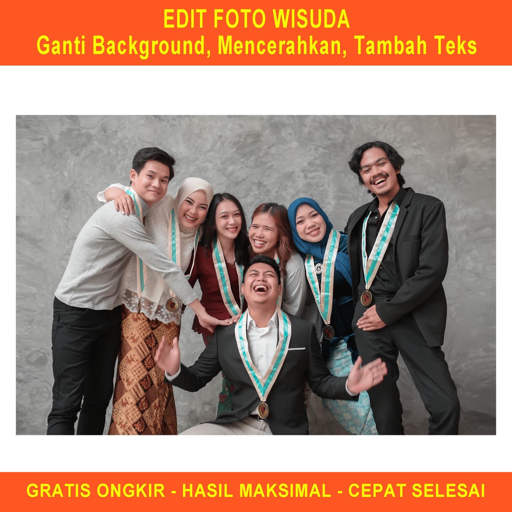 Jual Edit Foto Wisuda, Edit Background Wisuda, Edit Background Foto