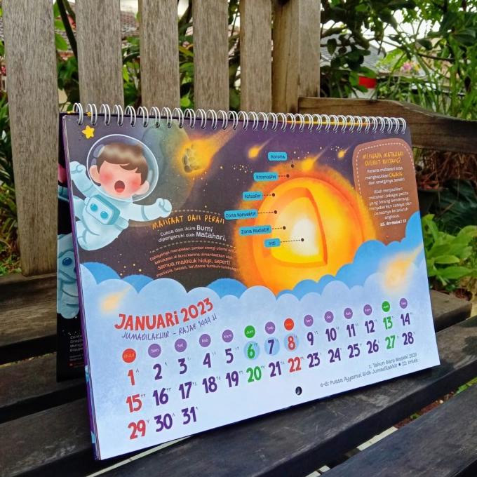 Jual Kalender Dinding Meja 2023 Masehi Hijriyah Shopee Indonesia 3099