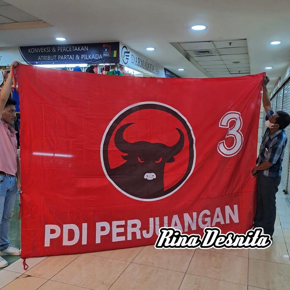 Jual Bendera Partai Pdi Perjuangan Ukuran 2x3 Meter Shopee Indonesia