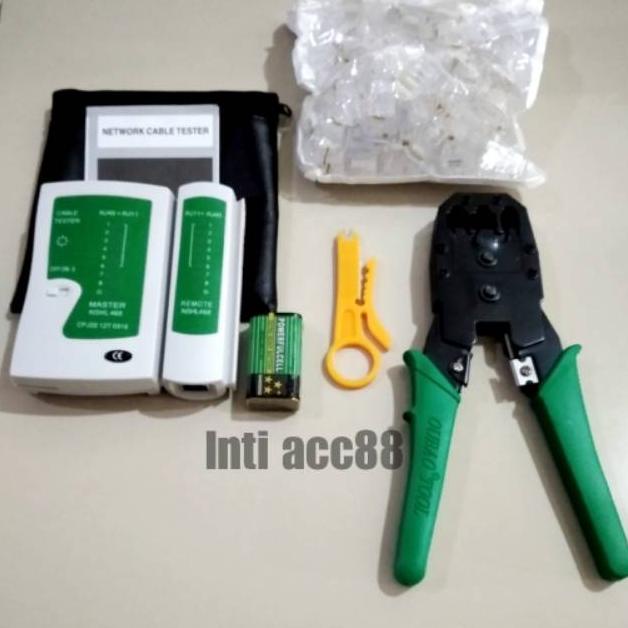 Jual Rtu Paket In Tang Crimping Tool Rj Lan Tester Rj Rj Dan Konektor Rj Cat