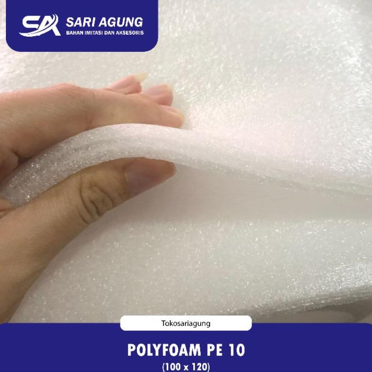 Jual Termurah Busa Polyfoam Pe 10Mm (Meter) Foam Sheet Busa Lapis ...