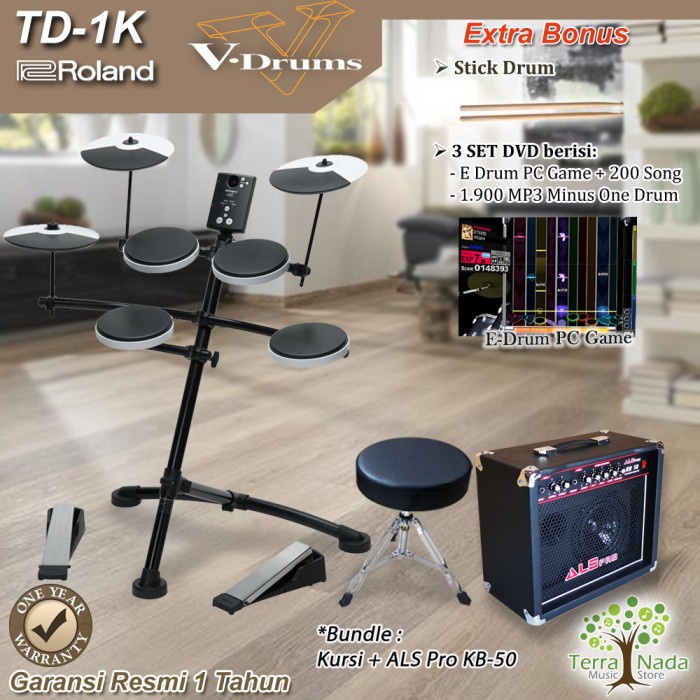 Jual Drum Elektrik Roland TD1K Bundle Ampli / TD 1K / TD1 K VDrums ...