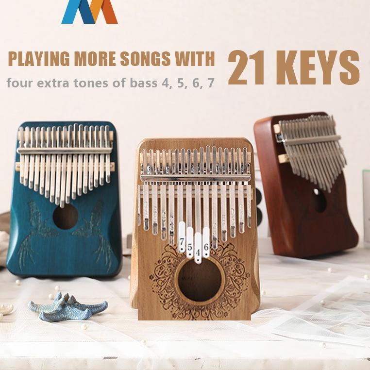 Jual Viral Mukava2023 Terbaru Kalimba 21 Keys 21 Kunci Deer Wood