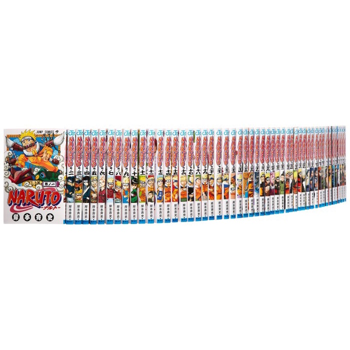 Naruto Vol.1-72 Set- Official Japanese Edition