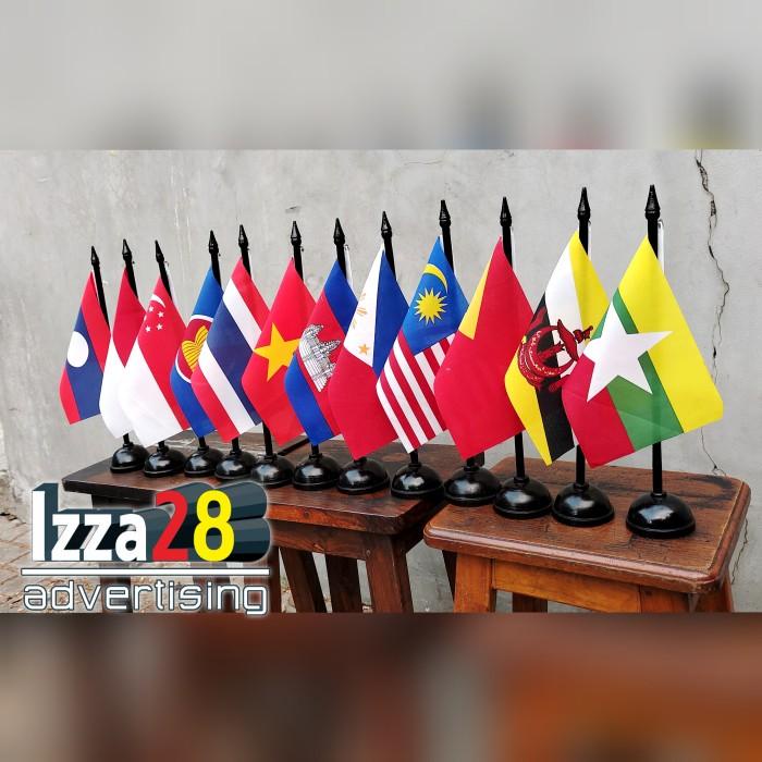 Jual Bendera Negara Anggota Asean Dan Tiang Meja Kayu Shopee Indonesia