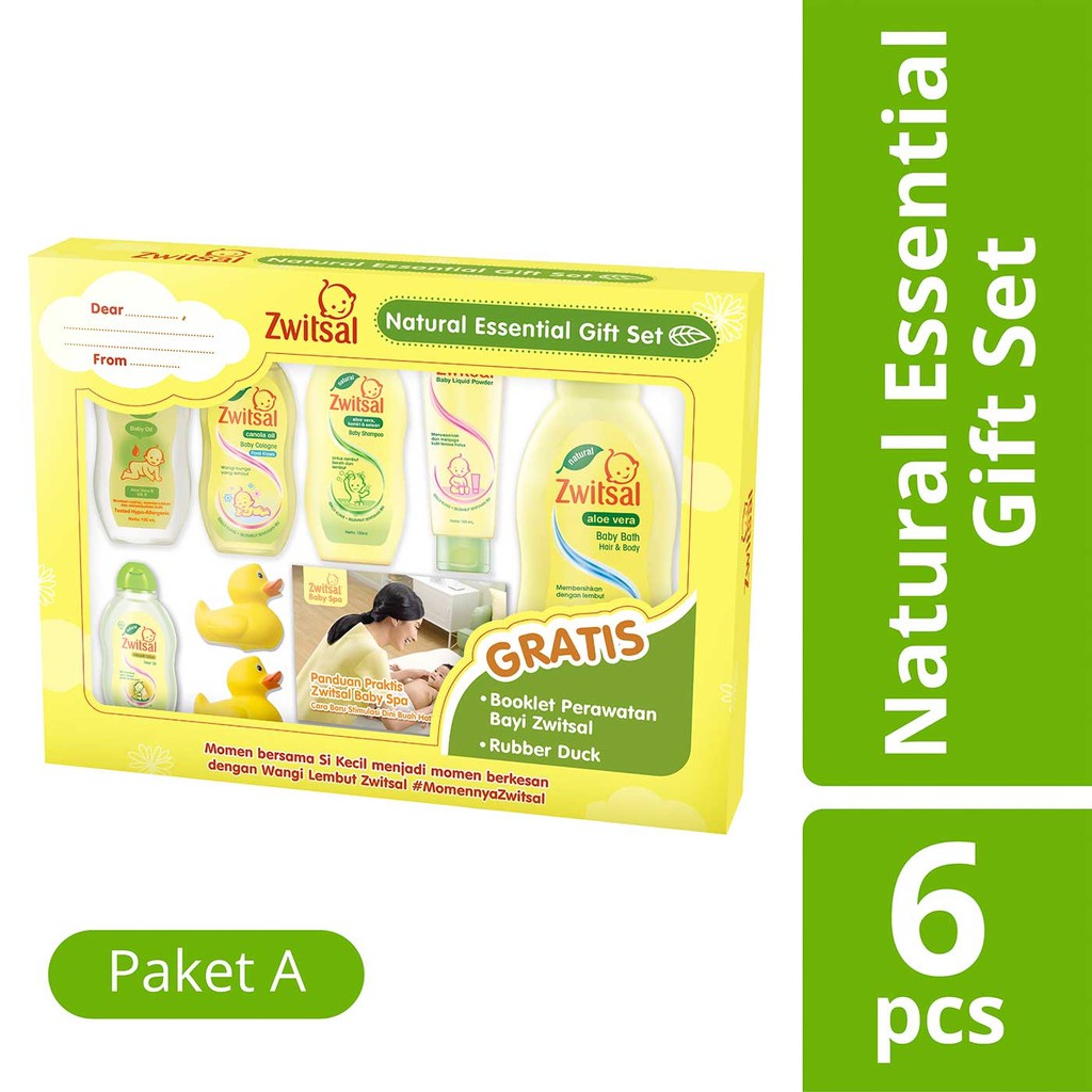 Jual ☆BABY☆ ZWITSAL Natural Essential Gift Set Pack (Free
