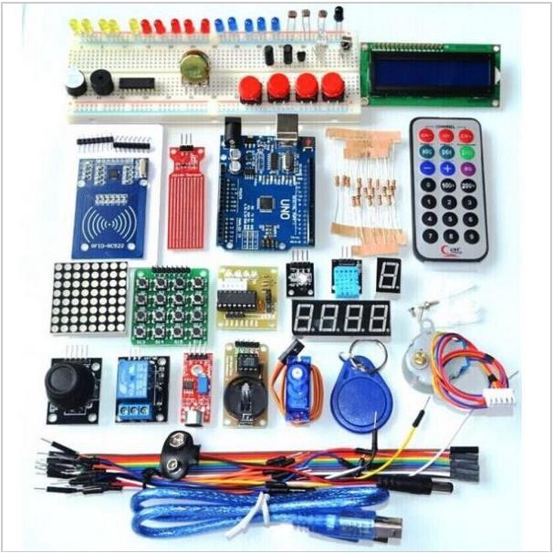 Jual 1 Set Arduino uno r3 kit paket komplit Softwar3 coding | Shopee ...