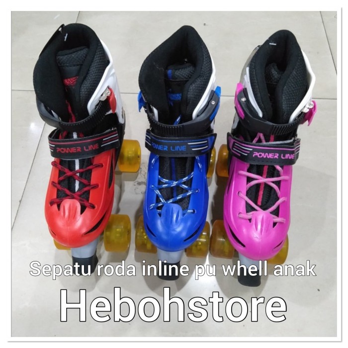 Jual Sepatu Roda Anak Anak Type Pu Wheell Roda Karet 4 Roda | Shopee ...